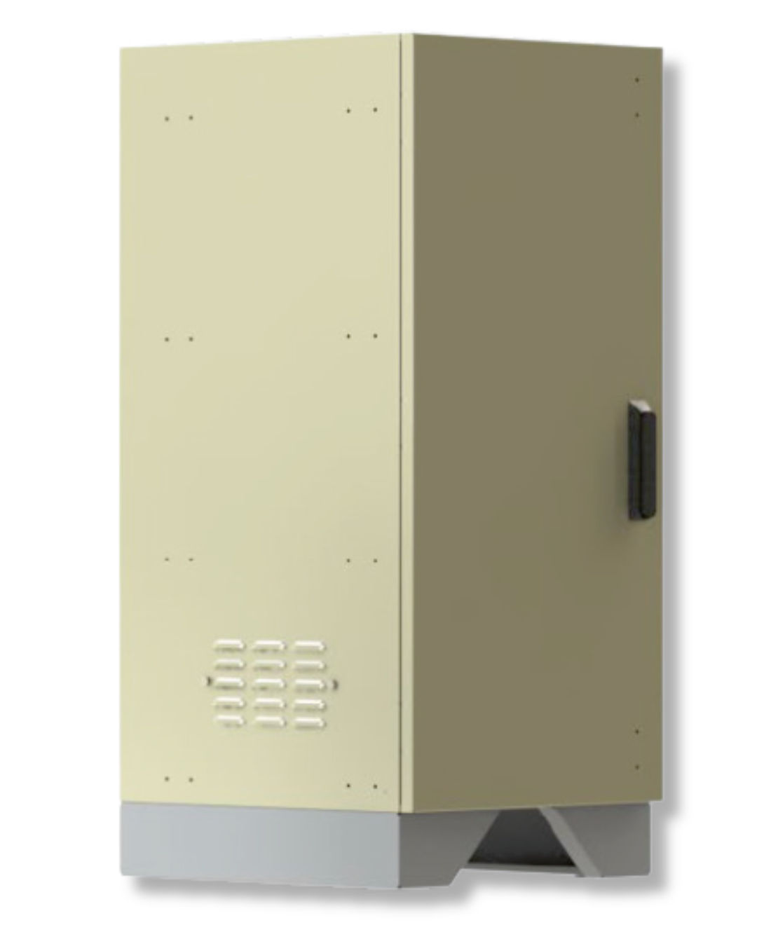 Gabinete metálico de pared color negro - Metalservice